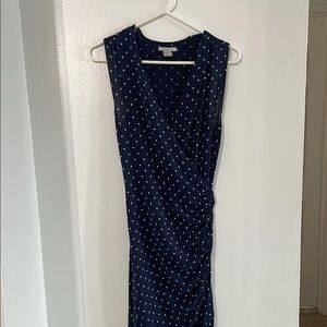 H&M Navy Polka Dot Dress Size XS